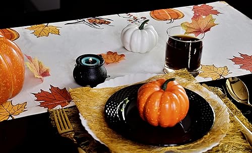 Miniatura 8 de Yourtablecloth Camino de mesa 100% algodón, decoración elegante para eventos en interiores y exteriores, limón, 14 x 72 pulgadas