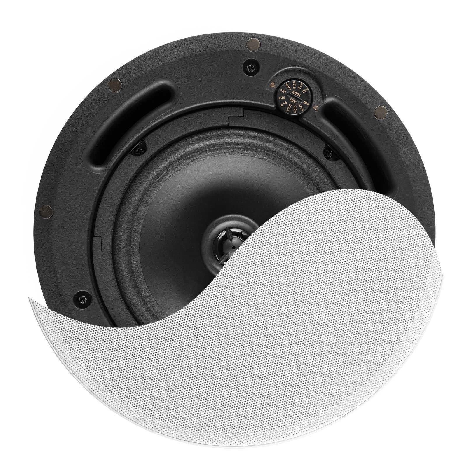 Power Dynamics PS65 Enceinte Encastrable de Plafond 70V 100V 16Ω 30 Watts RMS 6,5 Pouces Public Address