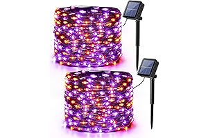 LED Orange & Purple Halloween Lights