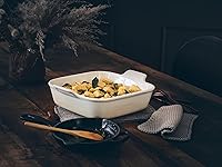 Vista 24 de Le Creuset Gres Heritage Plato cuadrado, 3 cuartos de galón (9"), Oyster