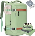 42L Travel Backpack with 4 Packing Cubes, Flight Approved Carry-On Bag, Weekender Business Backpack, Fits 17.3"