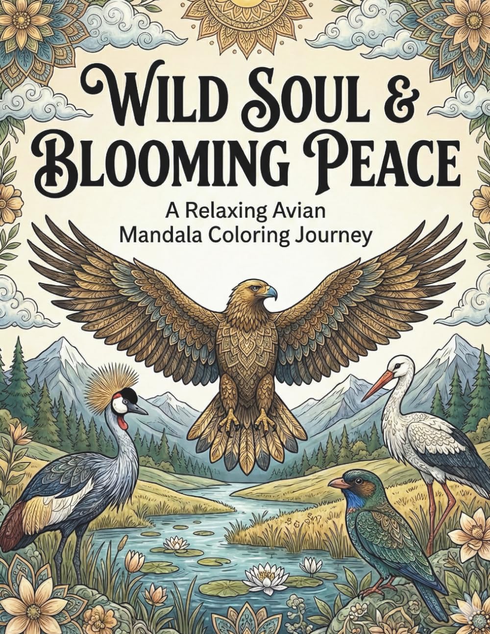 Wild Soul & Blooming Peace: Wild Soul & Blooming Peace A Relaxing Avian Mandala Coloring Journey