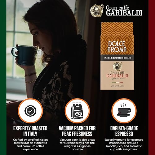 Miniatura 6 de Café expreso molido Gran Caffè Garibaldi de 8.82 oz (aroma olce)