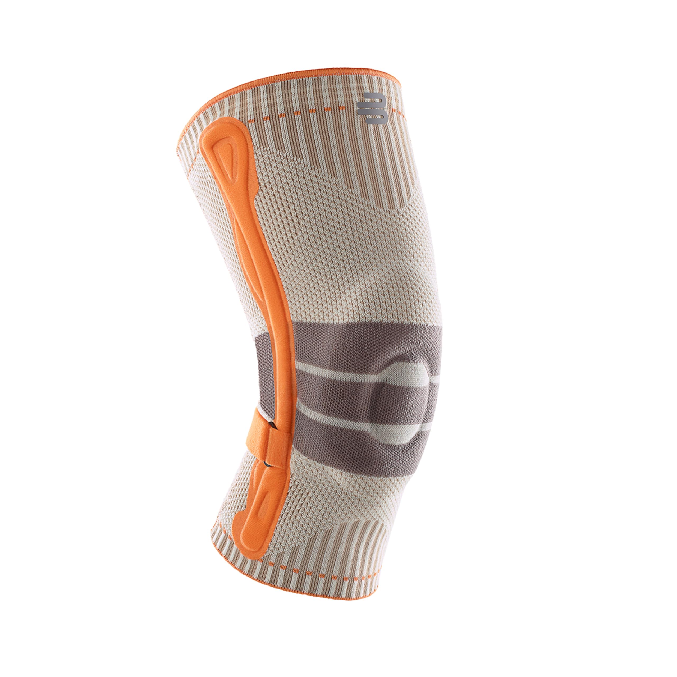 BAUERFEIND Kniebandage zum Wandern „Outdoor Knee Support“, 1 Unisex Wanderbandage zur Wanderausrüstung, Rechts & Links tragbar, Individuell einstellbarer Strap, Merino Wolle