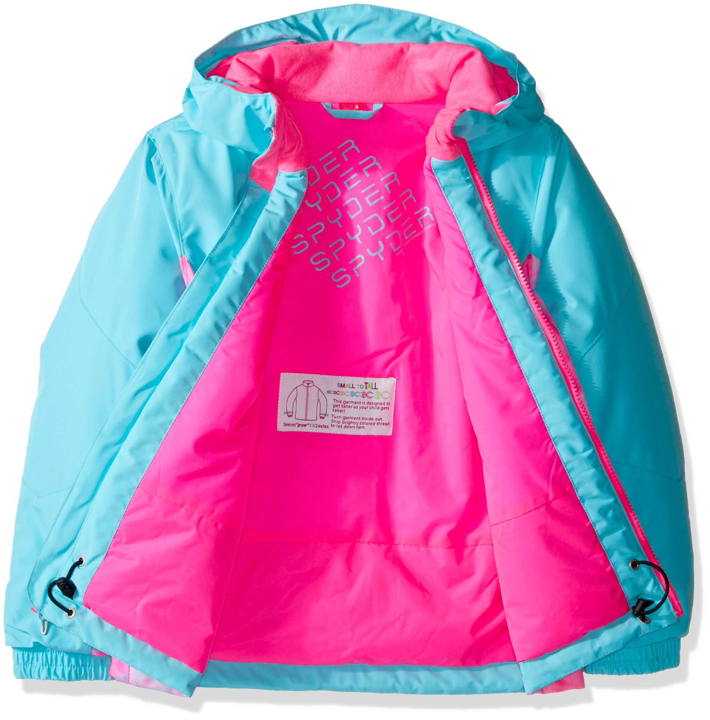Spyder Girl's Timeless Hoody Down Jacket, Raspberry, X-Large