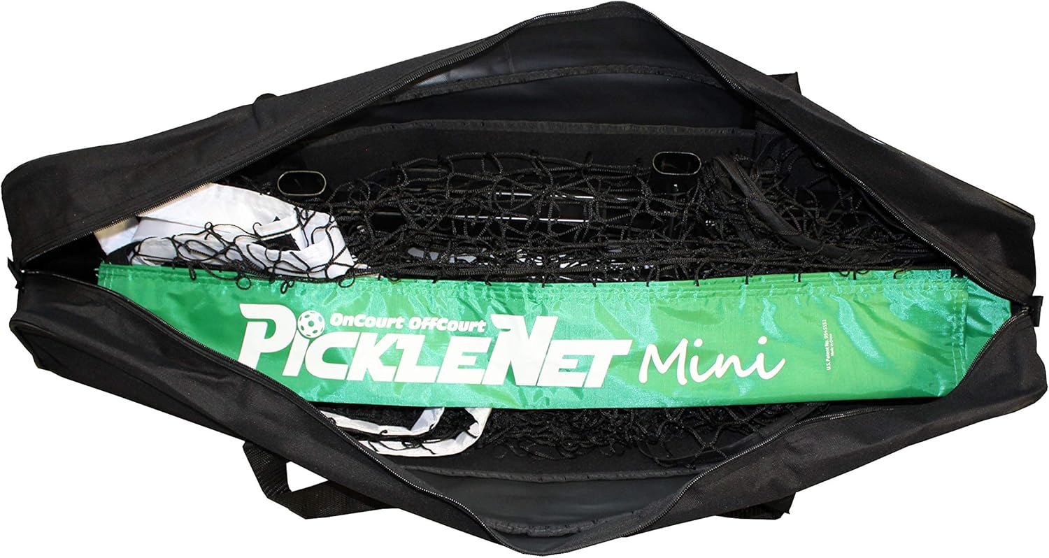 Picklenet Mini - Portable 10-Feet Long Pickleball Net | Bag Included | Easy and Fast Assembly | Indoor & Outdoor Use | Powder-Coated Steel | No-Twist Guarantee | Patented Design | 1 Year Warranty