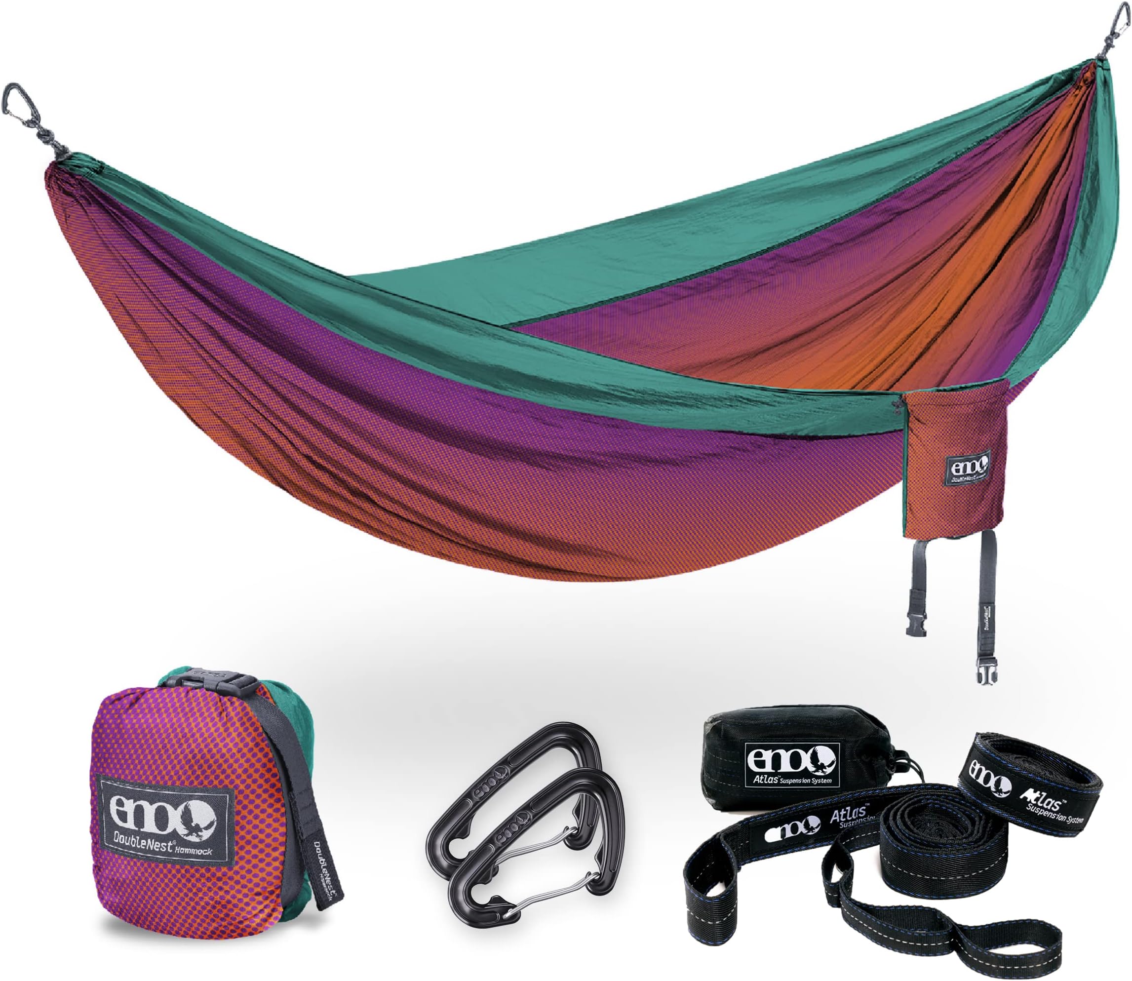 ENO DoubleNest Hammock with Atlas Straps Lightweight