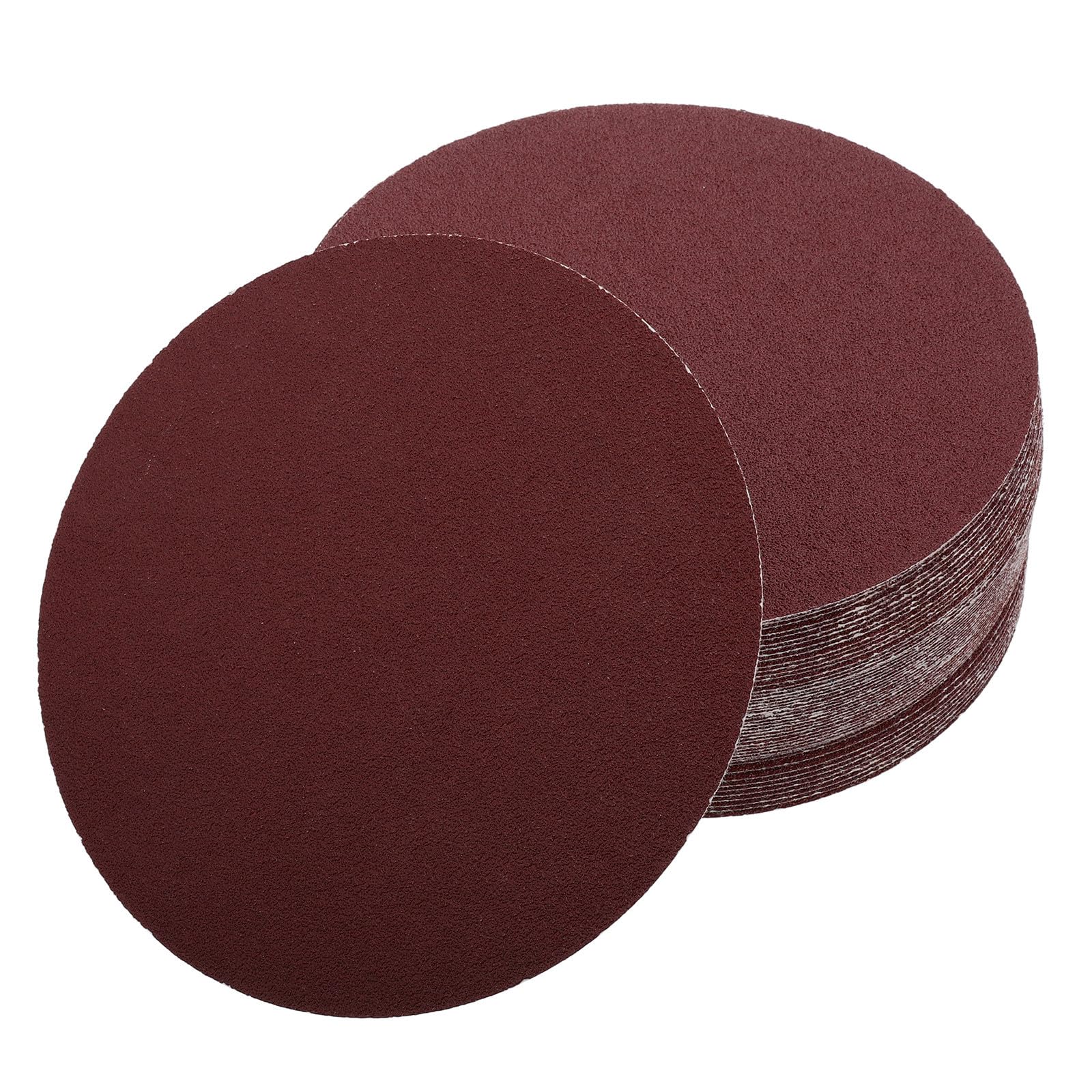 50 Piezas Disco de Lija de 6 Pulgadas Gancho y Bucle para Madera
