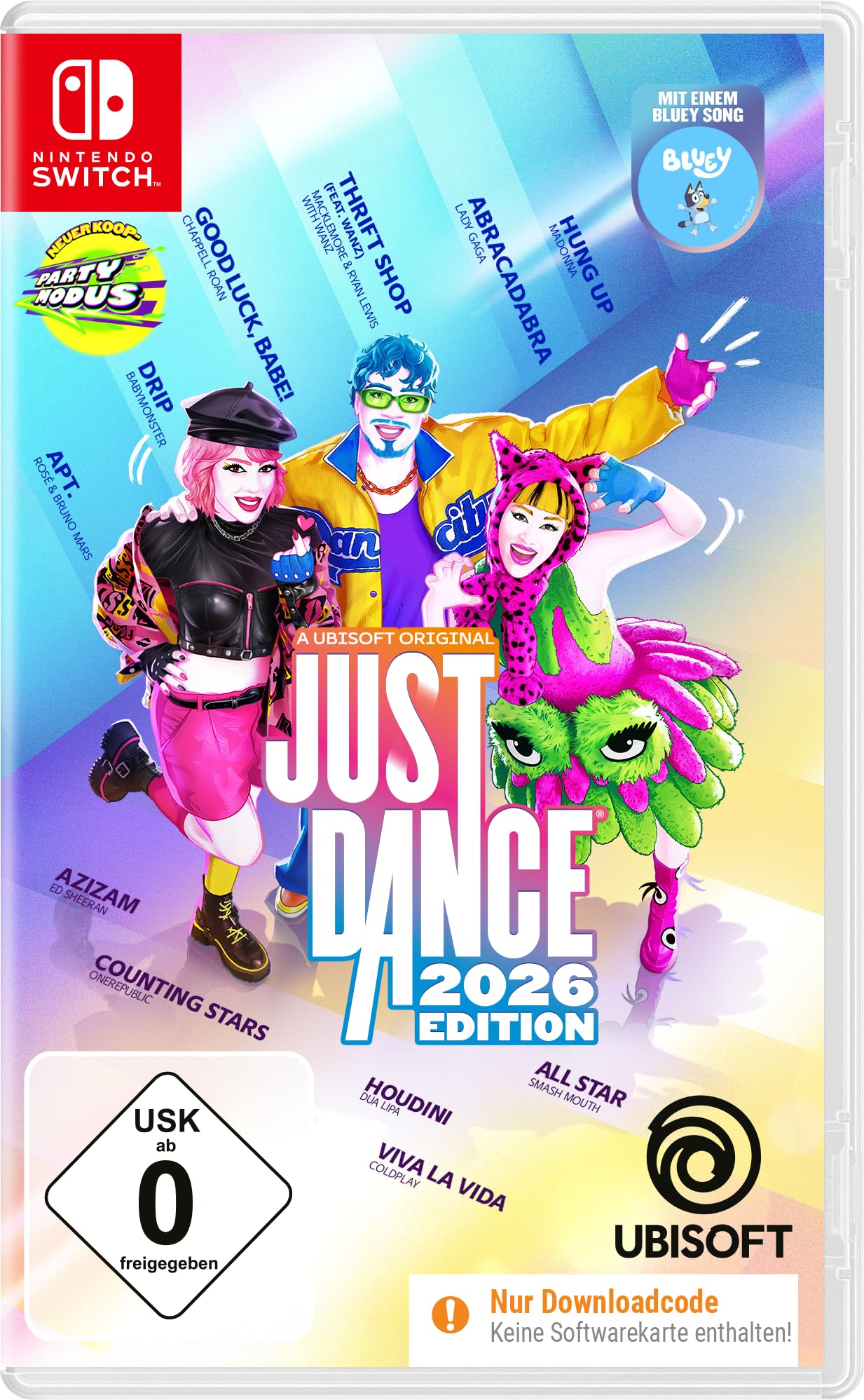 Just Dance 2026 Edition (Code in a box) - [Nintendo Switch] - Spielbar auf Nintendo Switch 2