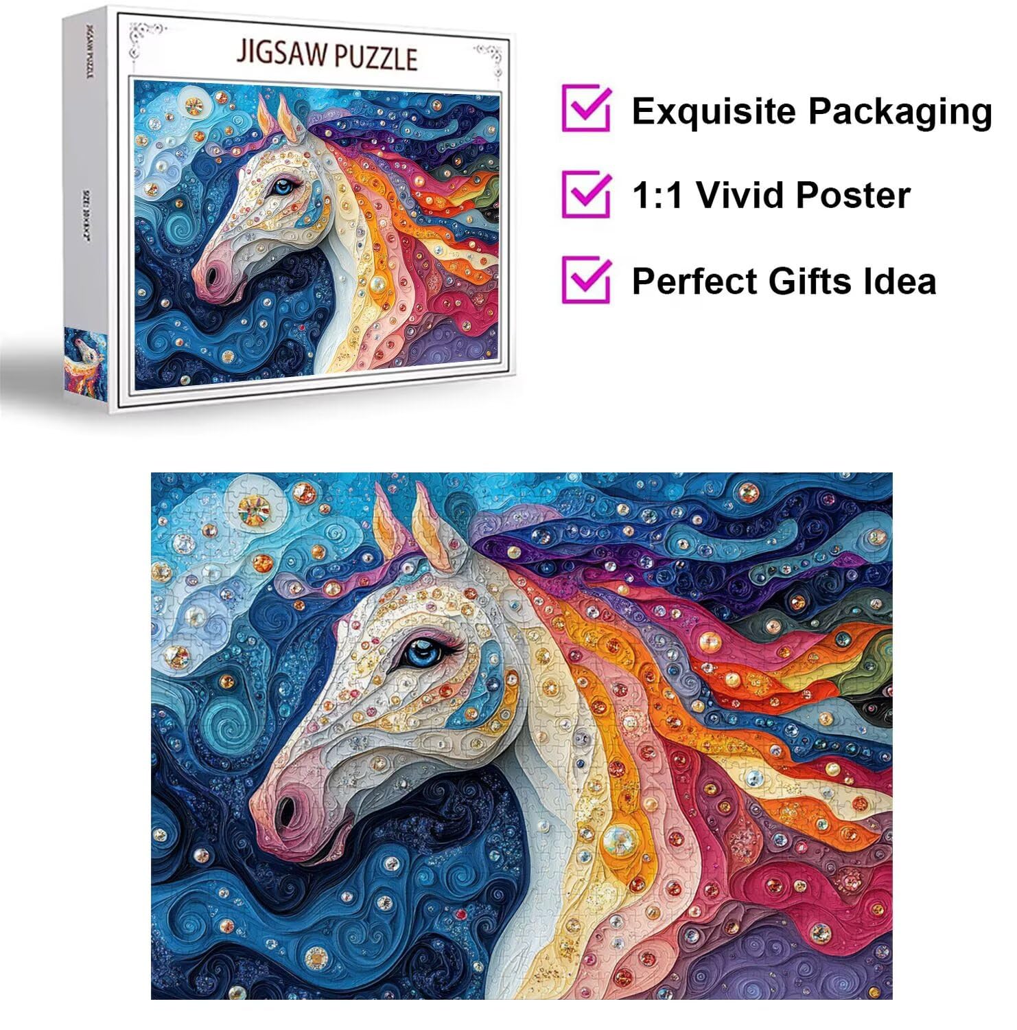 Puzzle 4000 Pezzi astratto Puzzle Classici per Gioco Familiare, n-51 | Impossibile Puzzles, Intrattenimento Creativo, Rilassamento Intelligence, Regalo per Amore e Amico, Decorazioni Casa, animale