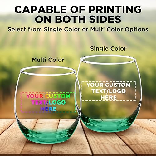 Miniatura 6 de Copas de vino personalizadas Mikonos sin tallo, 11.5 onzas, juego de 100, paquete personalizado a granel, cristalería de restaurante, perfectas para