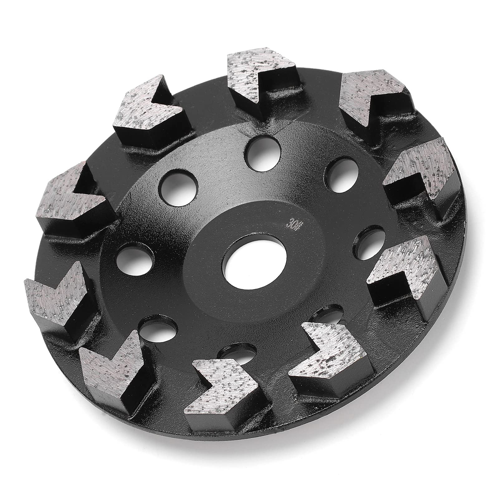 Muela Abrasiva de 10 Dientes, Cuerpo de Acero, Copa Negra de 150 Mm para Amoladoras Angulares, Desbarbado y Alisado Eficiente para Metalurgia