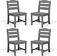 Vista 12 de SERWALL Juego de comedor al aire libre de 9 piezas, mesa y sillas de polietileno de alta densidad de 84 pulgadas para 8, juego de muebles de patio