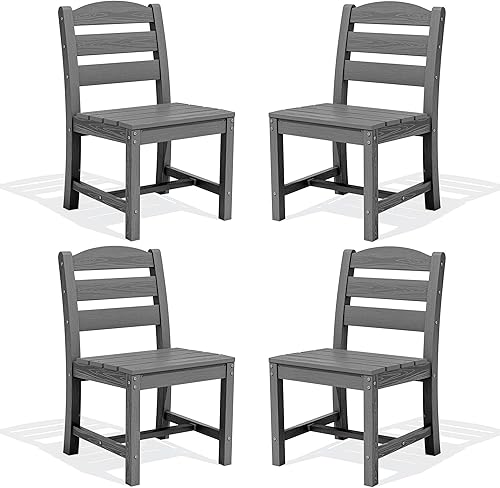 Vista 12 de SERWALL Juego de comedor al aire libre de 11 piezas, mesa y sillas de polietileno de alta densidad de 84 pulgadas para 10, juego de muebles de patio