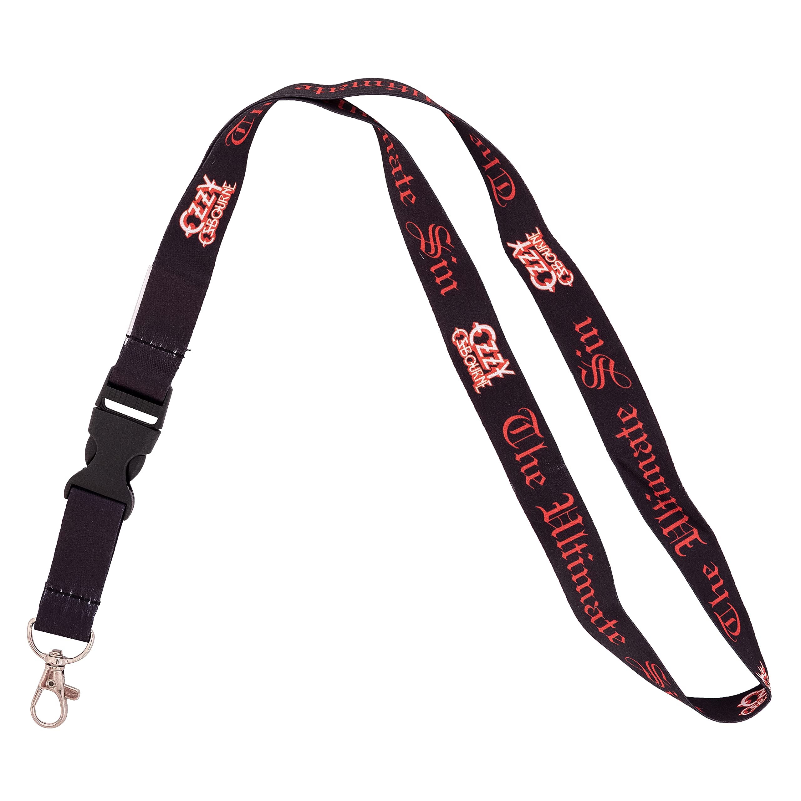 Desert Cactus Ozzy Osbourne Car Keys ID Badge Holder Lanyard Keychain Detachable Breakaway Snap Buckle (Lanyard #6), Multicolored, Default