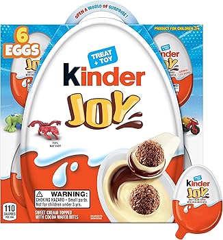 Amazon.com : Kinder Joy Eggs, 6 Count, Treat Plus Toy, Sweet