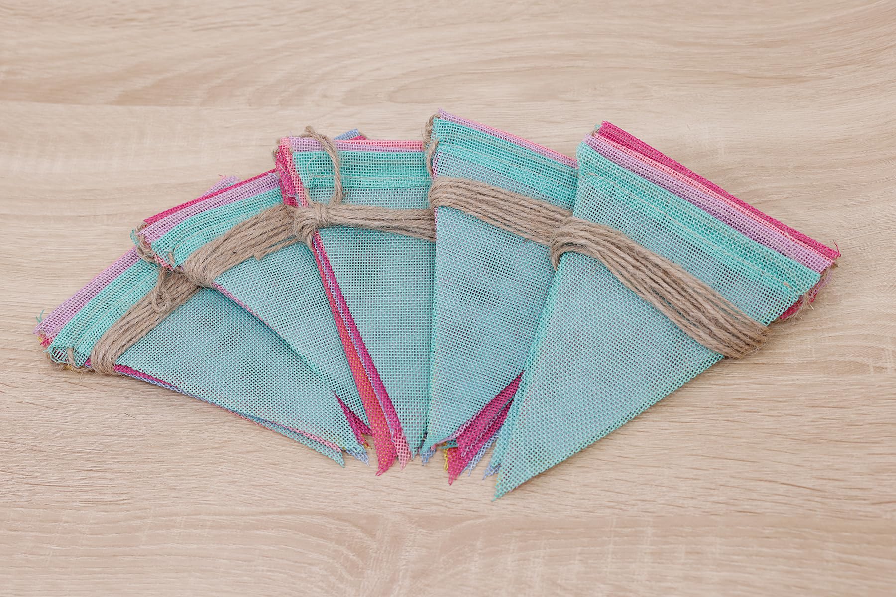Witgift 5 bandierine per esterni, resistenti alle intemperie, per compleanno e 1 sacchetto blu, ideale per decorazioni in giardino, per feste di compleanno, decorazione per la scuola
