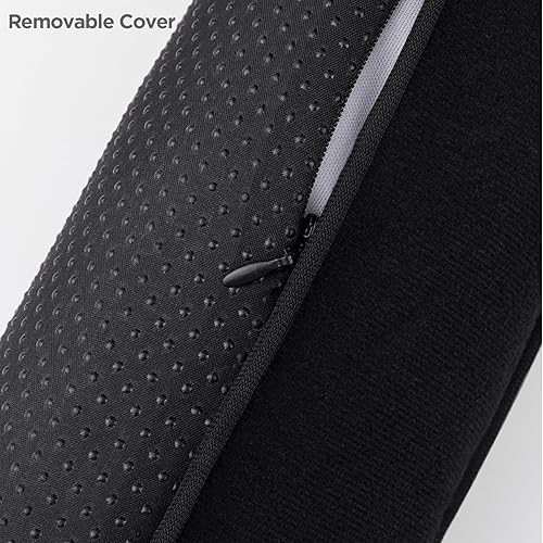 Miniatura 3 de Sunolga Tope de corriente de puerta con peso de 48 pulgadas, columna triangular de ángulo recto, a prueba de sonido, color negro