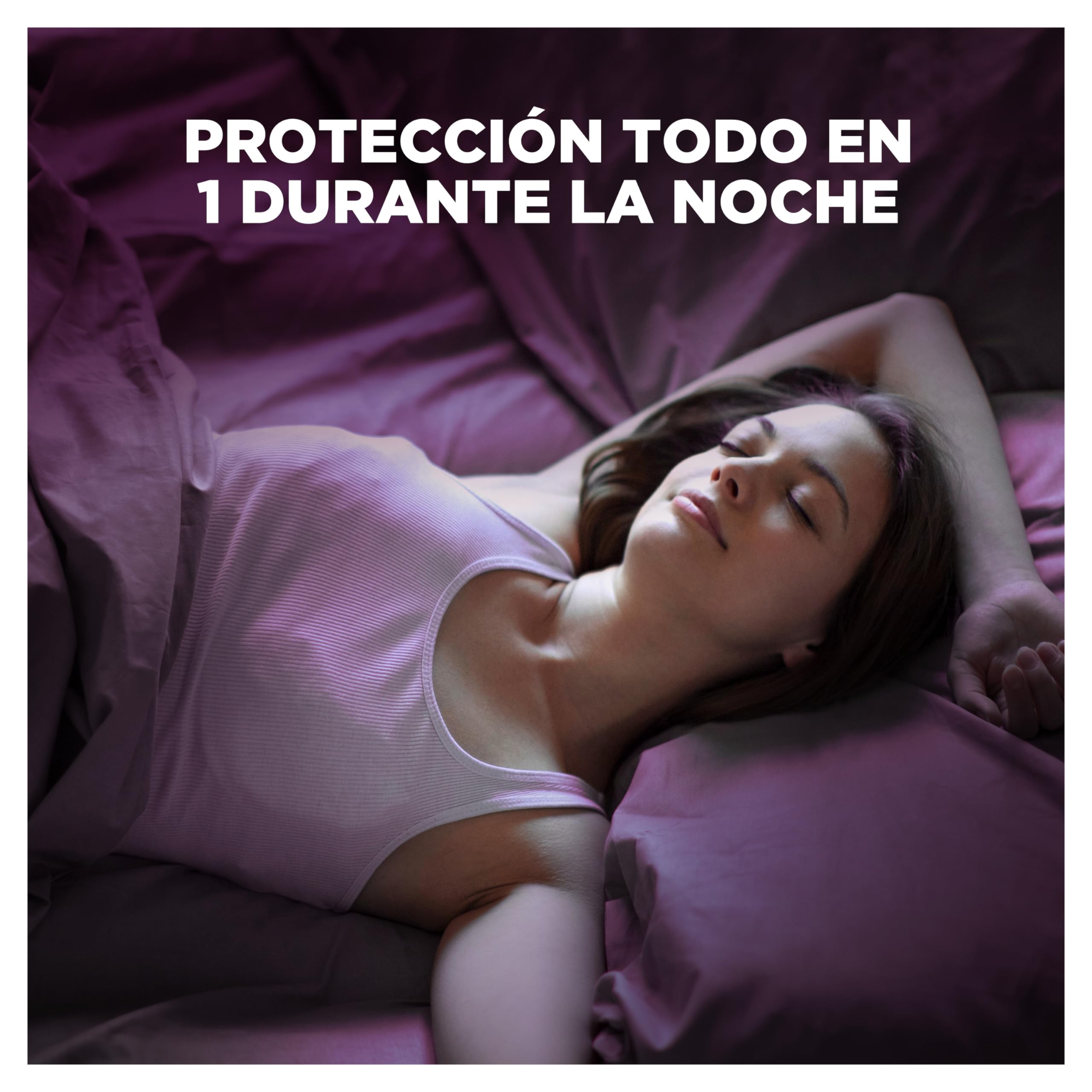 Ausonia Compresas Ultra Plus Noche Con Alas, 50 unidades, Protección Y Ligero Aroma Todo En Uno (Más Anchas En La Parte Trasera) — view 2