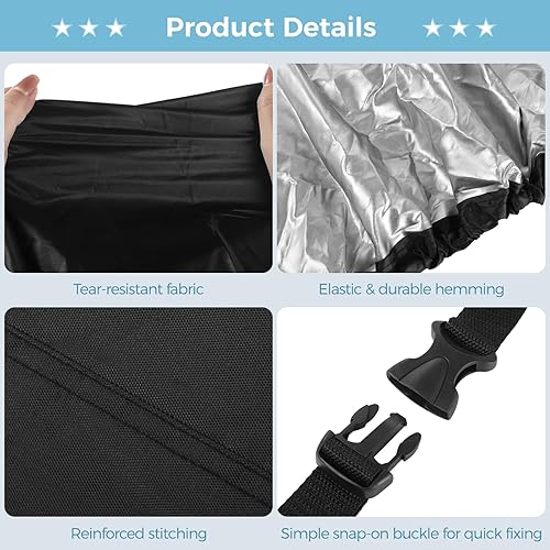 Miniatura 5 de Funda para barco, tela Oxford impermeable 420D, cubierta de lancha remolcable con revestimiento plateado, cubierta de barco Tri-Hull Runabout para