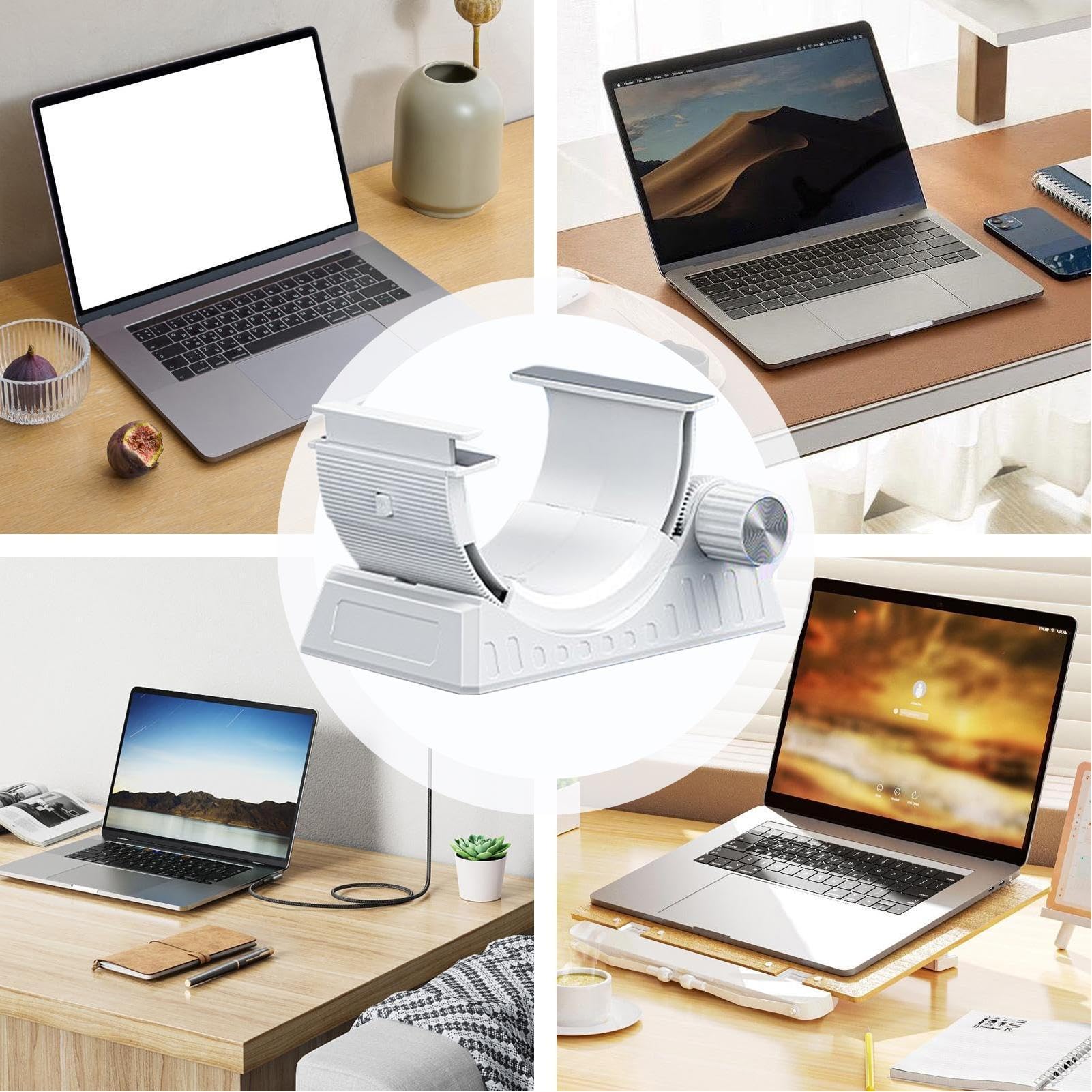 Supporto Regolabile per Computer Portatile Supporto Per Ripiano A Forma Di | Stand Per Computer E Portatili uso in , Scrivania, Tablet, Divano, Auto, Lavoro, Ufficio e Ca