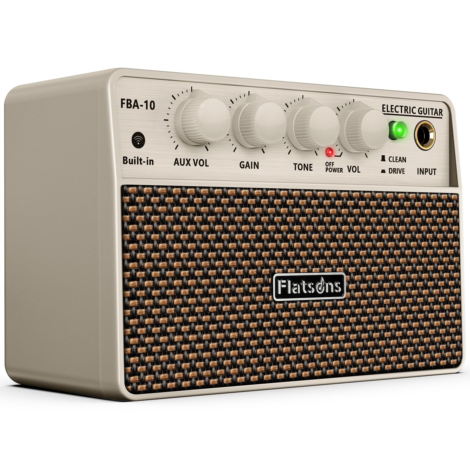 The Best Portable Headphone Amplifier of 2026 You Can Buy Today Flatsons FBA-10 Guitar Amp, 10W Mini Electric Guitar Amplifier with Clean/Drive Channel, 6H Work, USB-C Rechargeable, 3.5mm Headphone/AUX, Wireless Portable Amp for Indoor Practice, Travel (White)