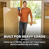 Vista 6 de Kreg Portapaneles - Fácil de transportar tableros de madera contrachapada y paneles grandes - Agarre ergonómico - Herramientas y accesorios