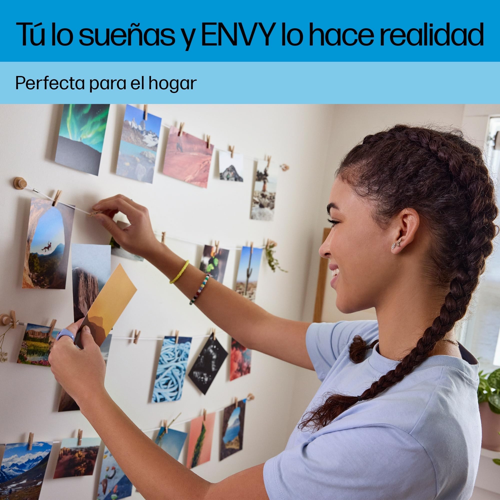 HP Envy 6120e Impresora multifunción de inyección de tinta A4 color Wi-Fi impresión doble cara automática 10 ppm Instant Ink Blanca