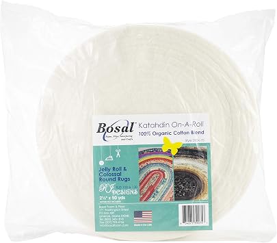 Bosal Katahdin On-A-Roll 100% Organic Cotton Batting -2.5" x 50yd