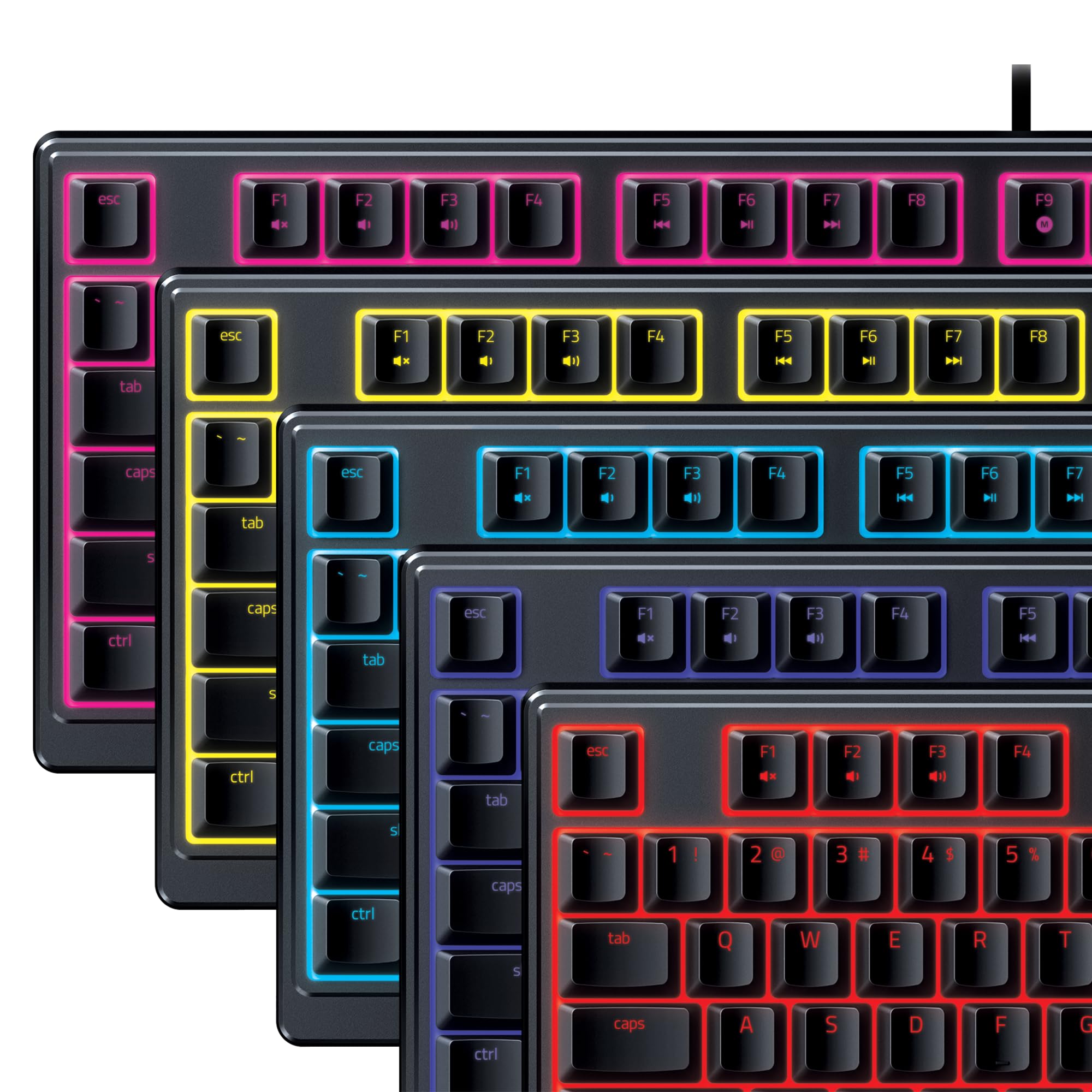 Razer Ornata V3 X Flache Membran-Tastatur mit Chroma RGB QWERTZ DE-Layout Schwarz