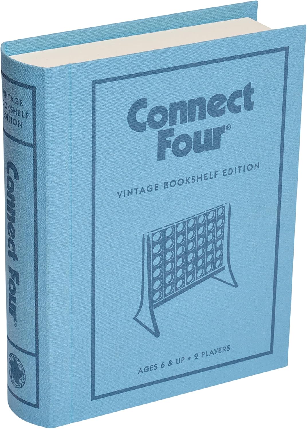 WS Game Company Connect 4 Vintage Bookshelf Edition Vertical Strategy Game