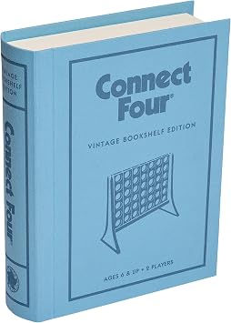 WS Game Company Connect 4 Vintage Bookshelf Edition Vertical Strategy Game