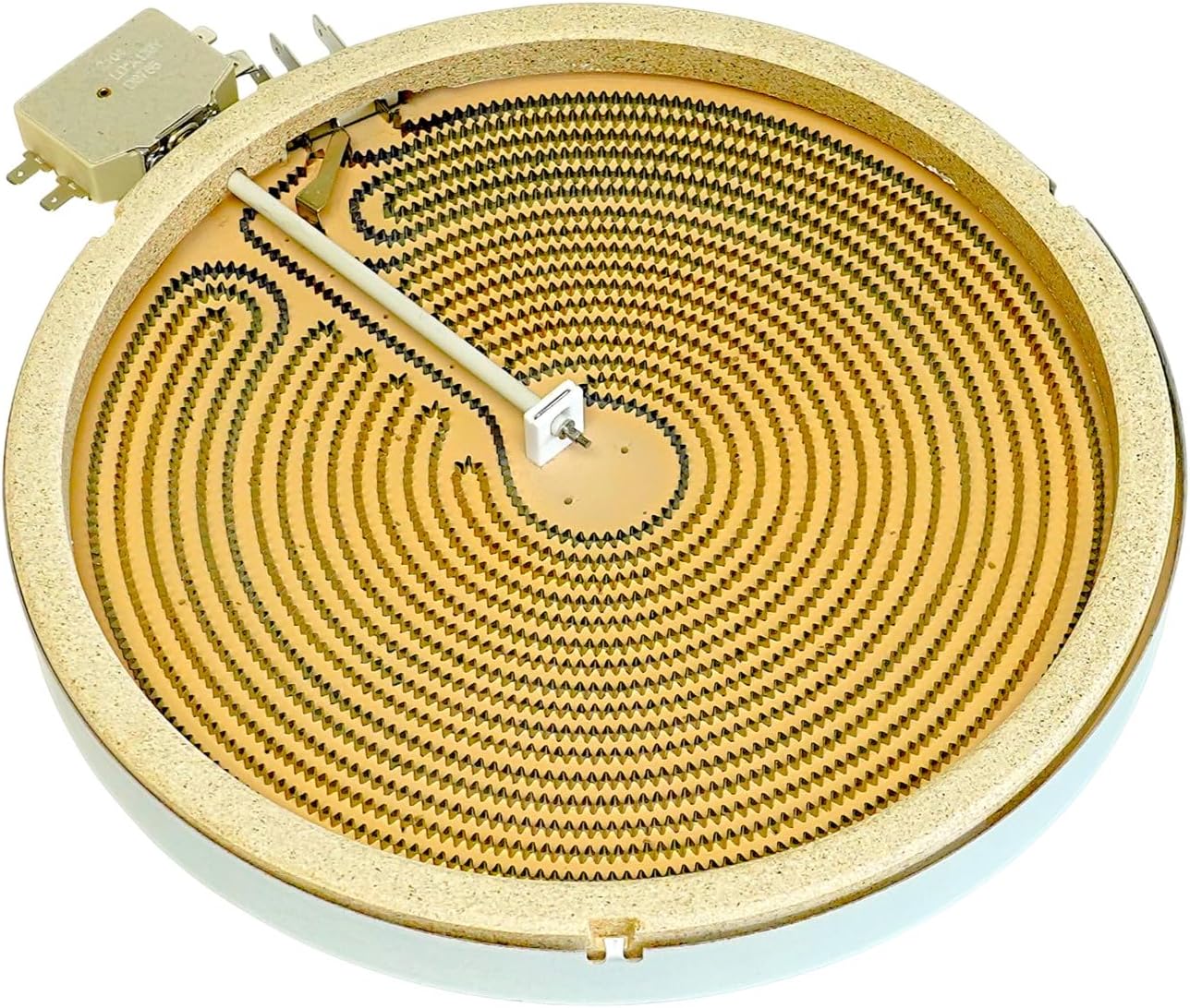 Smooth Top Stove Dual Surface Burner Element SU24111, 3000/1400W 240V Ceramic Cooktop Burner Replacement Part