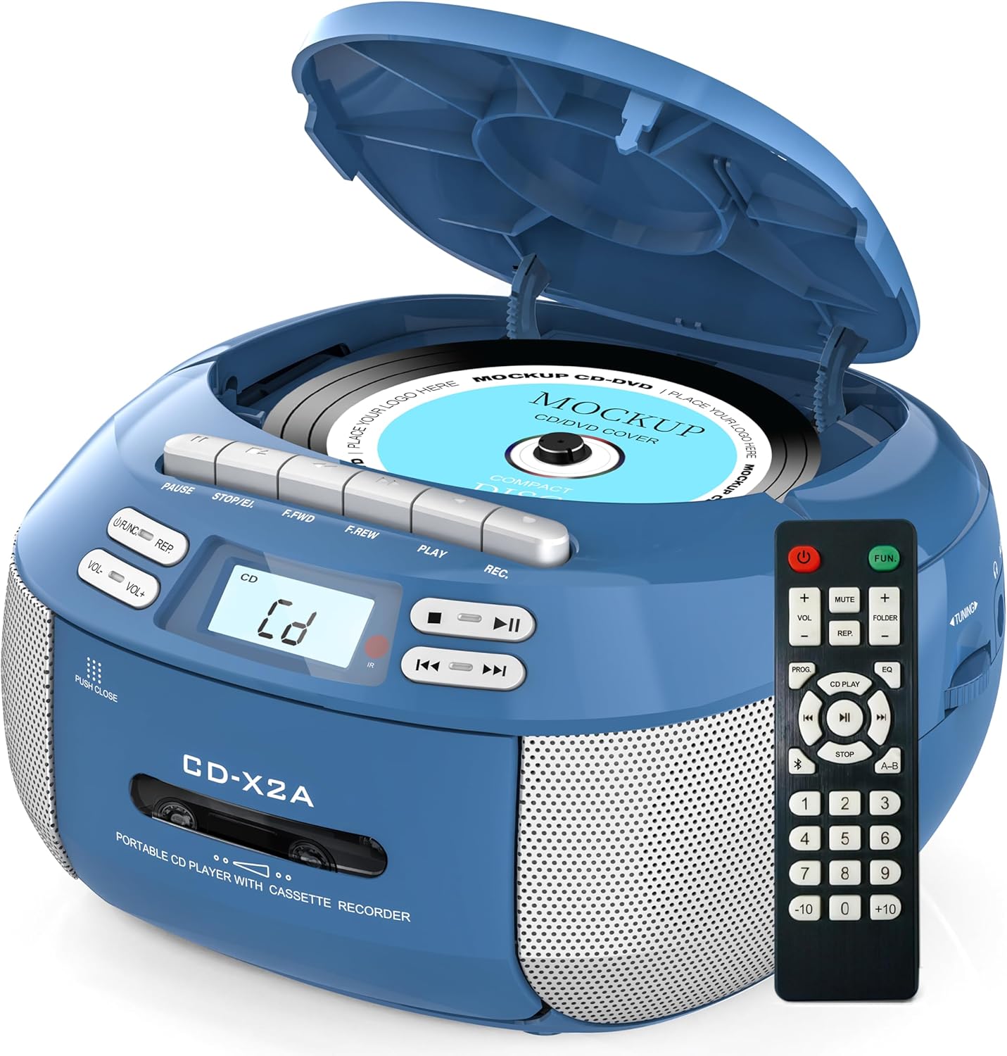 Amazon.com: Boombox CD Player & Cassette Player Combo, Boom Box and AM ...
