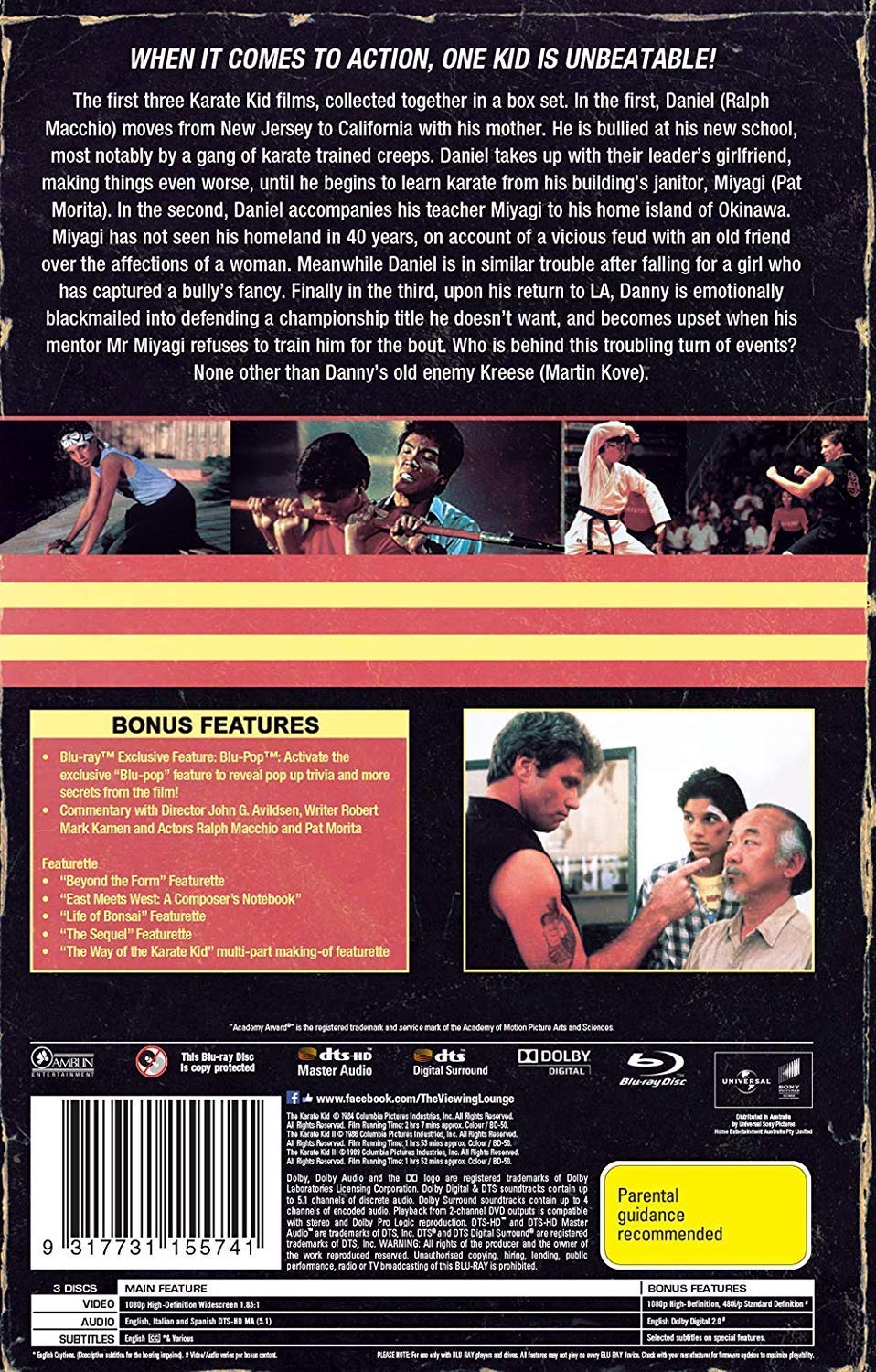 The Karate Kid Trilogy (Limited Edition VHS Case) (The Karate Kid/The Karate Kid Part II/The