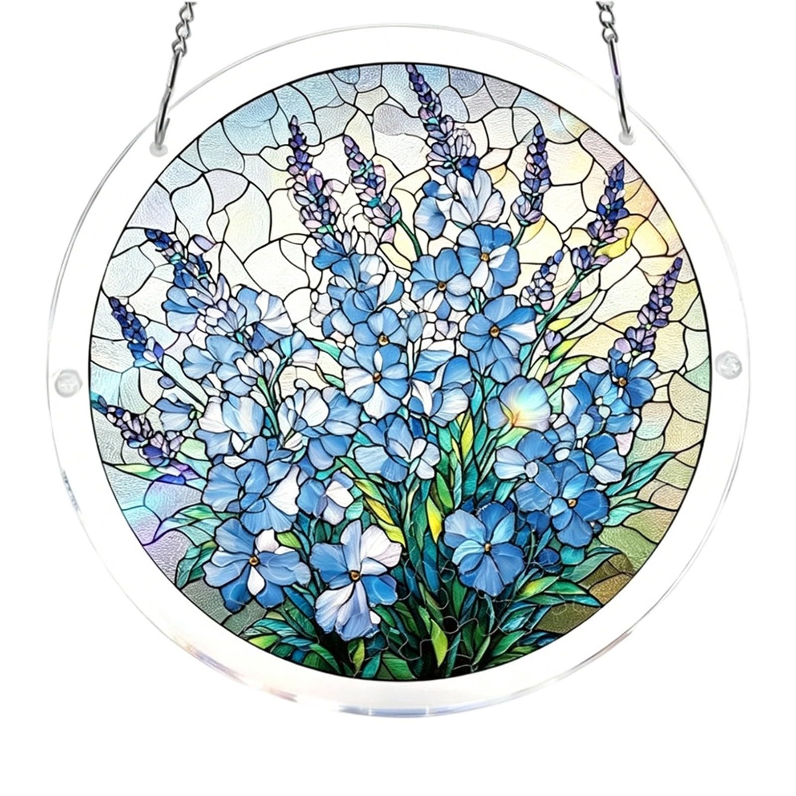 Acrylic Jigsaw Puzzle Suncatcher,Acrylic Puzzle Suncatcher,for Doors Garden and Window Hanging&Birthday Mom Women Adults Gift-19 CM,A — view 48