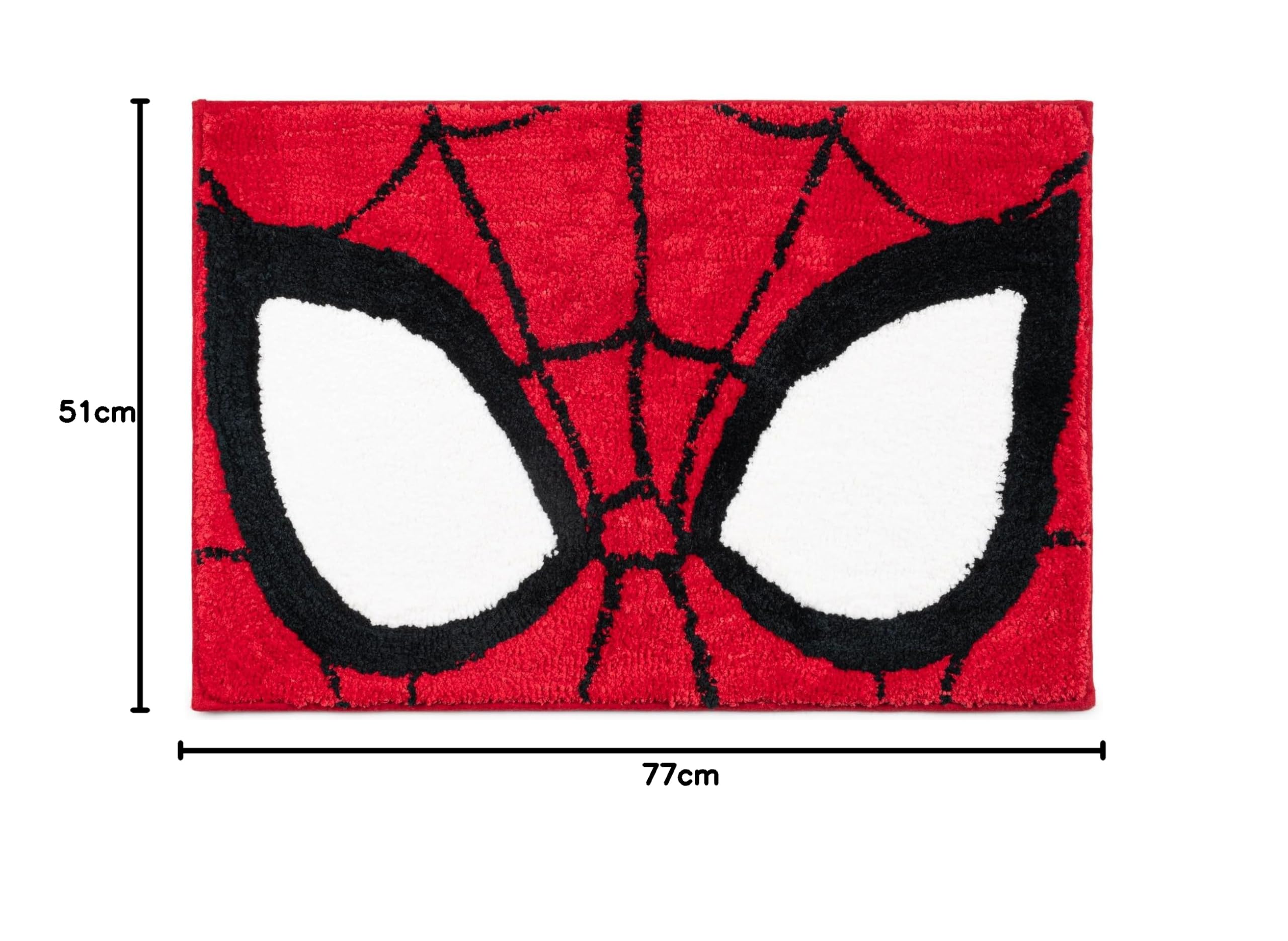 Jay Franco Marvel Spiderman - Tappetino da bagno morbido antiscivolo, 51 x 77 cm, in peluche