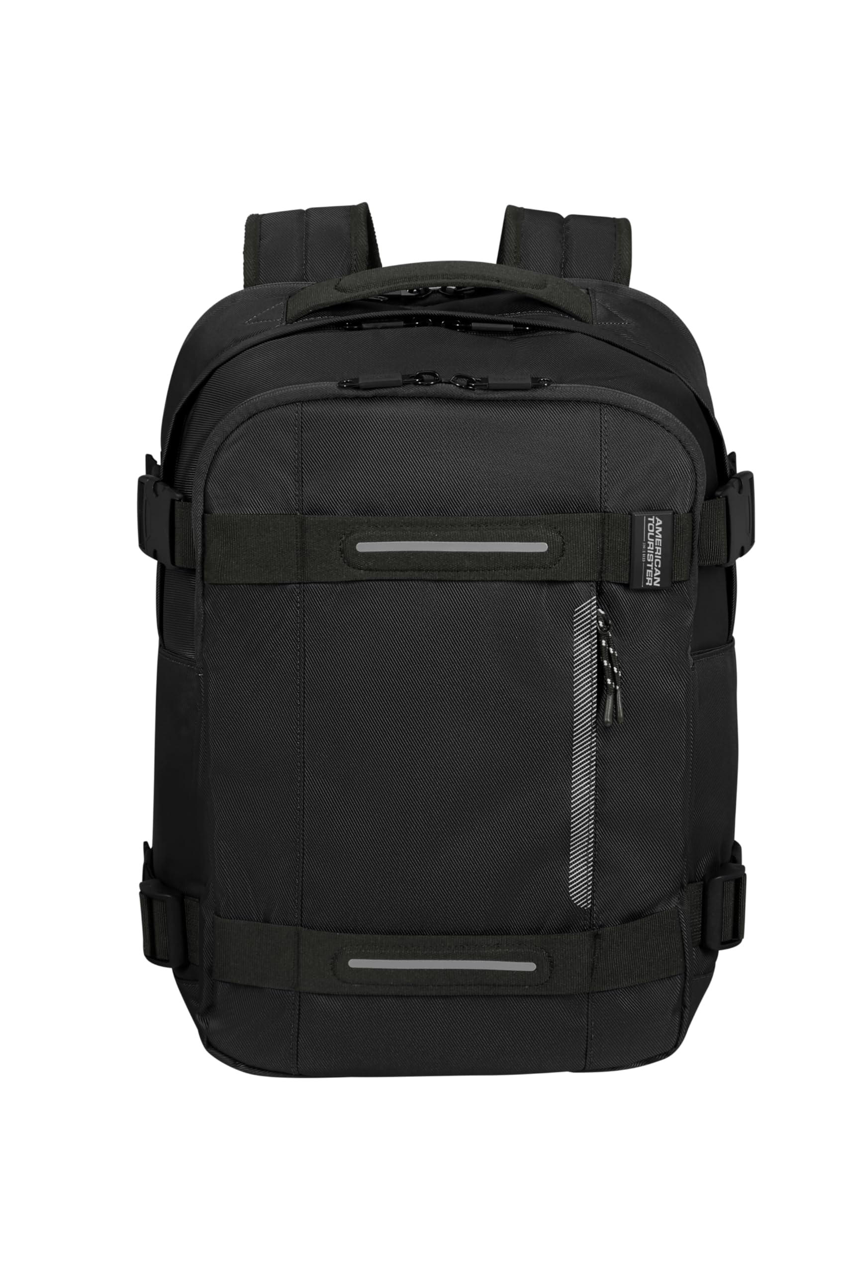 American Tourister Urban Track - Zaino porta PC 15.6" – 45 cm, 29 L - 3 scomparti grandi - Grande capacità - Ergonomico - Scomparto imbottito per laptop - Nero (Asphalt Black)