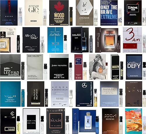 Miniatura 2 de Cologne - Juego de muestras de fragancias de alta gama para hombre (paquete de 8 frascos de muestra)