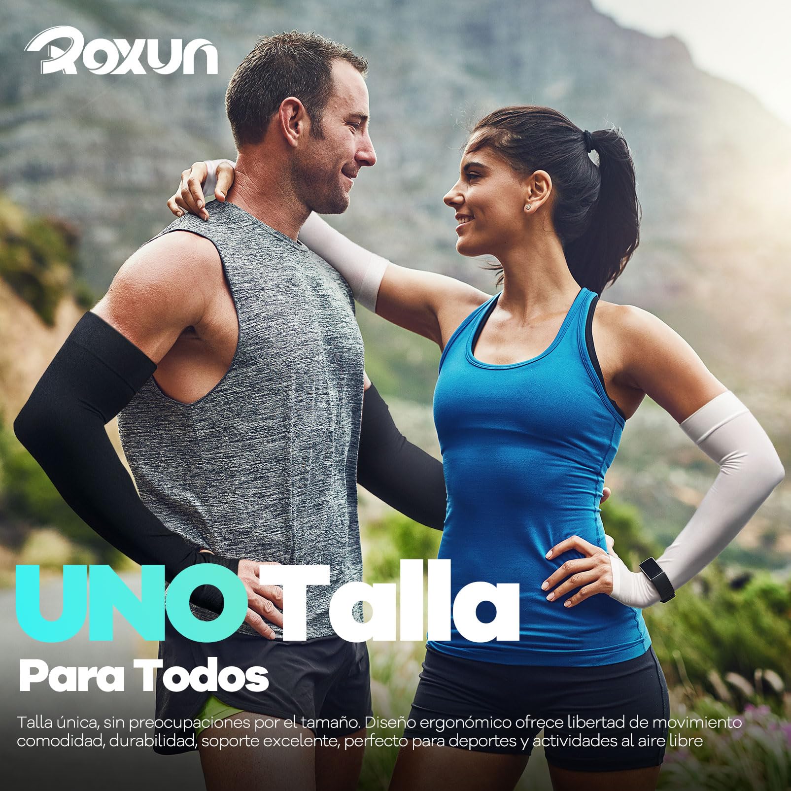 ROXUN Mangas de Brazo Protección UV Compresión Refrescante Cubre Tatuajes