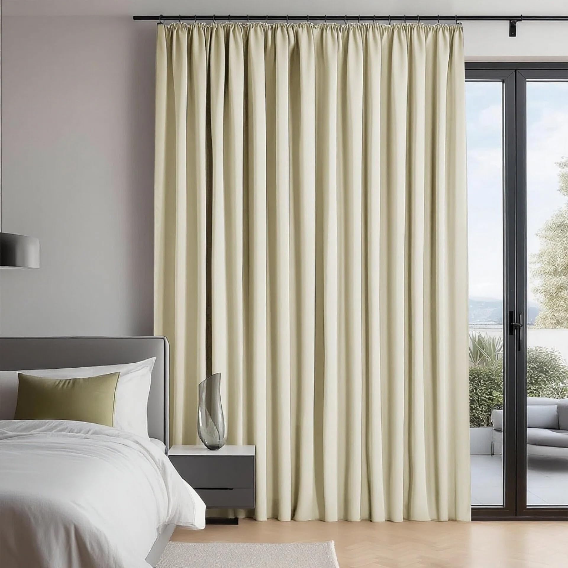 Blackout ains 170 x 235 cm, ochrona przed promieniowaniem UV i krem przeciwsłoneczny, niestandardowe rozmiary i kolory, 1 zestaw do sypialni i pokoju dziecięcego, redukcja hałasu, zasłony