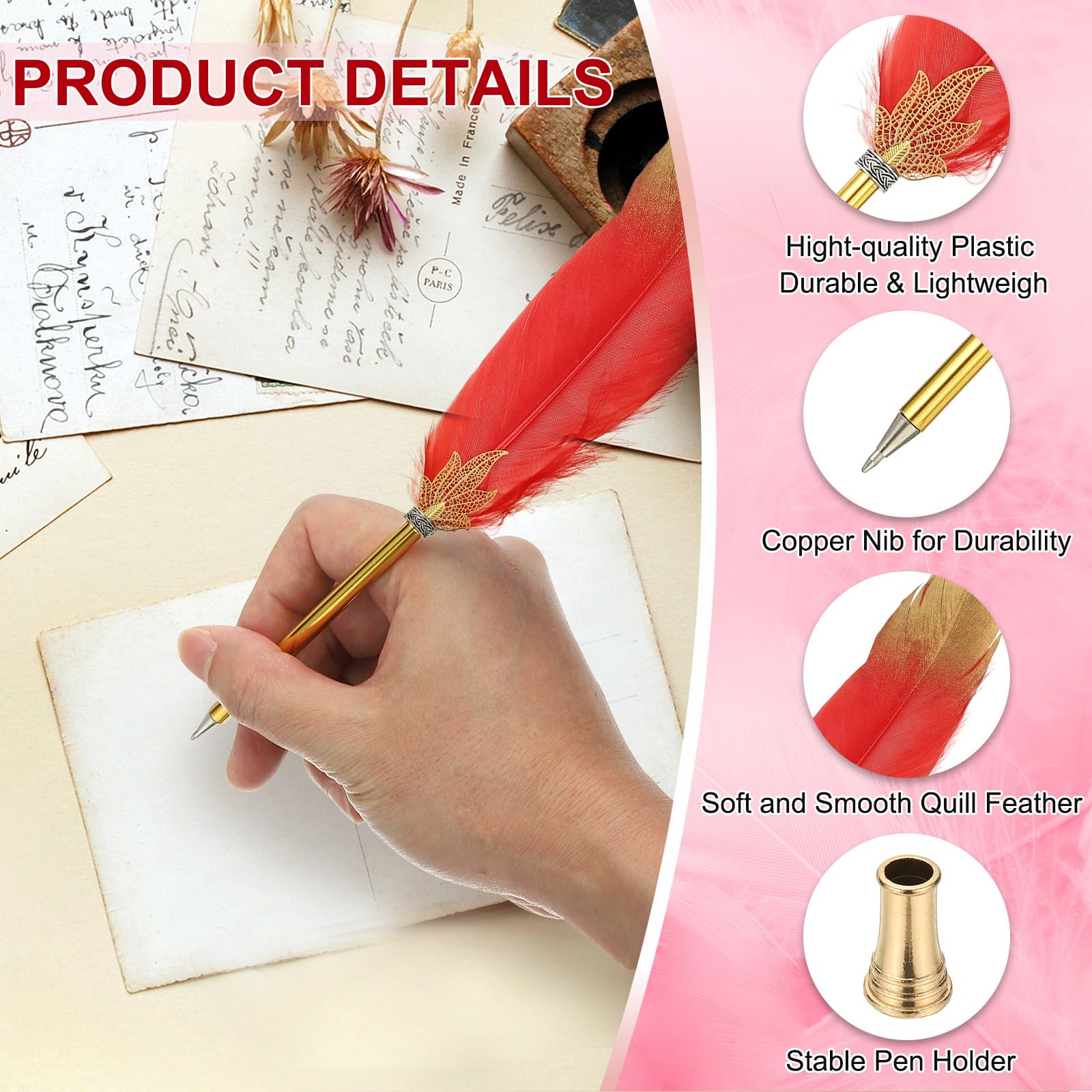 PATIKIL Feather Pen Quill - Image 3