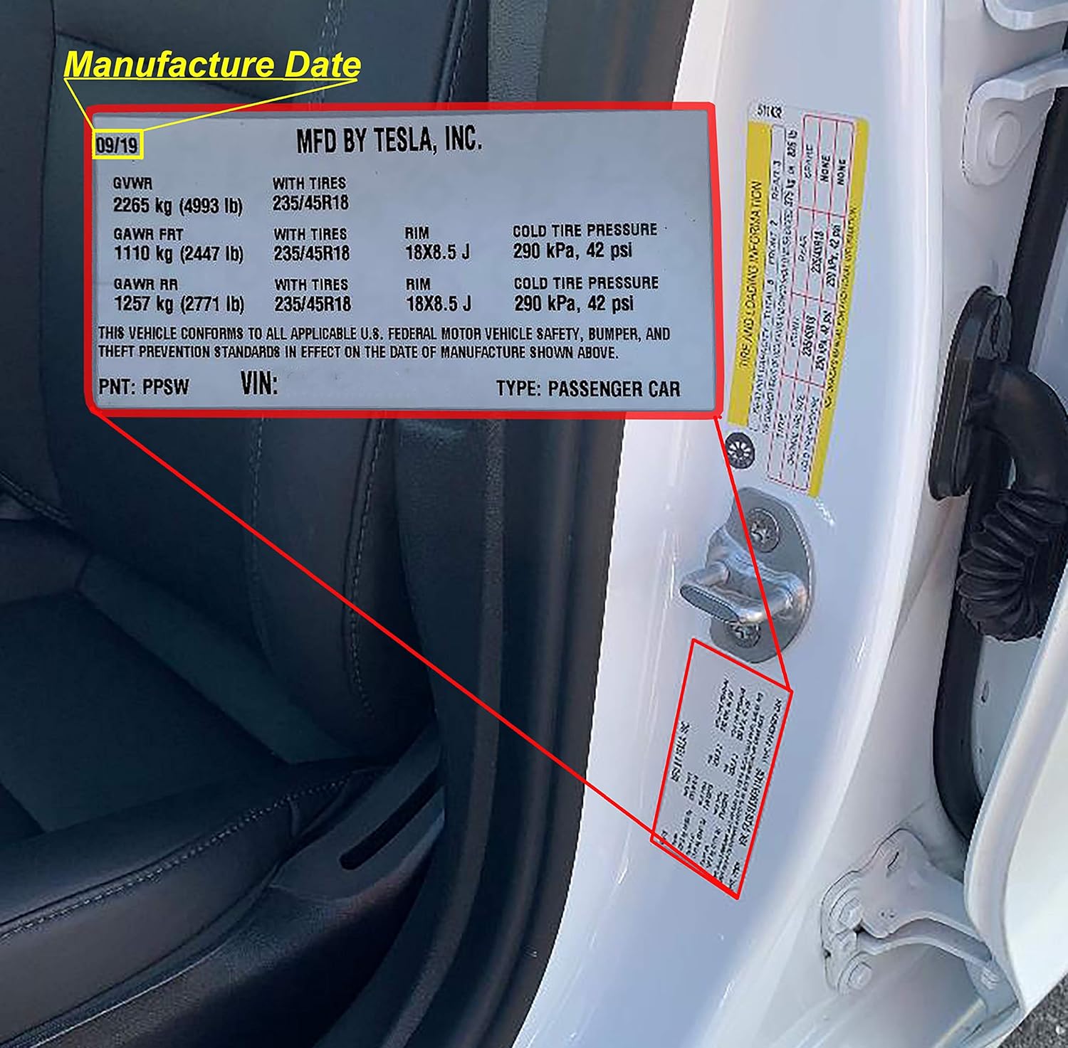 TOUGHPRO Floor Mats Accessories for Tesla Model X (7 Seater Only Built 10/17/16 and Older) All Weather Heavy Duty (Made in USA) Black Rubber 2016 (Complete Set)