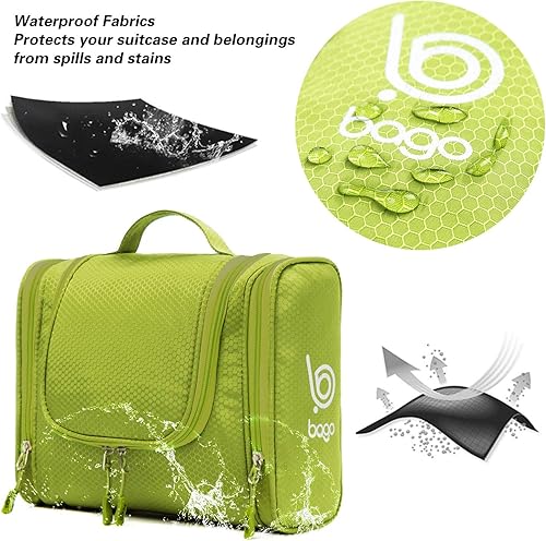 Miniatura 40 de Bago Neceser de viaje para mujeres y hombres, tamaño XL, impermeable, para colgar y artículos de aseo personal, bolsa de aseo grande para baño