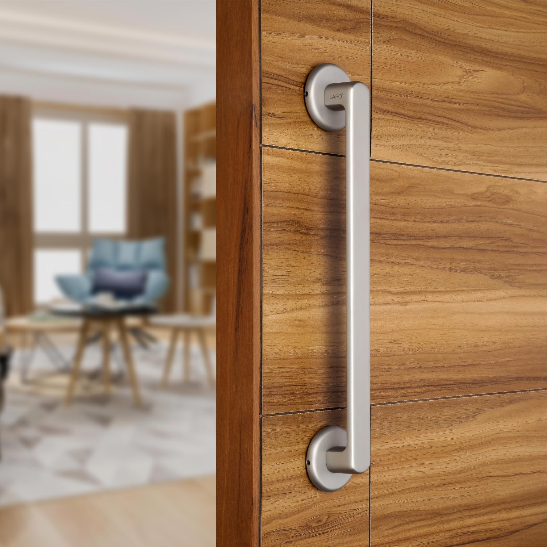 LAPO Classic Pull Bar Handle for Main Entrance | 8Inch Gold Pull Handle with 200mm Hole Center| Ideal for Home & Hotel Doors | Fits 30 to 100mm Wooden Door | 3Yrs Warranty| Easy Fixing Screw | 1Piece — Amazon image 15