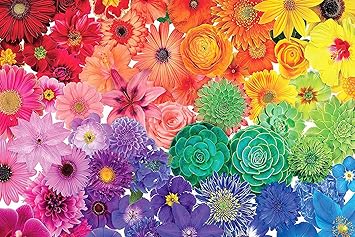 Amazon 1000ピース カラフルな花 ジグソーパズル 家族や友人 大人パズル アートワーク スタイル 家族パズル 教育ゲーム ジグソーパズル おもちゃ