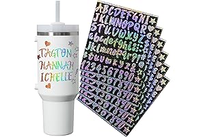 Stanley Cup Name Sticker- Waterproof Personalized Letter Logo Sticker for Tumbler