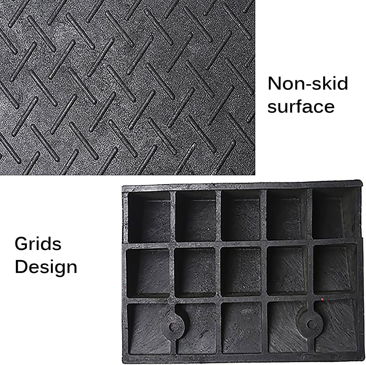 Rampa para silla de ruedas, rampa de umbral de goma de alto rendimiento, antideslizante, resistente al desgaste, rampa para discapacidad para entrada de coche, rampa para patinete, robusta