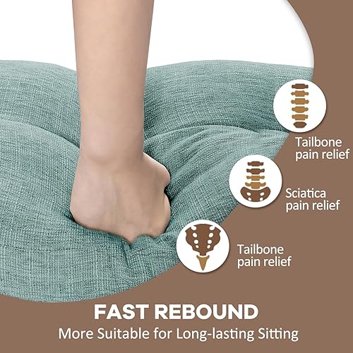 Miniatura 4 de downluxe Cojín de banco de interior para muebles de interior, cojín de asiento de banco de espuma viscoelástica texturizada antideslizante, 36 x 14