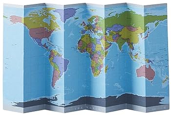 手作り世界地図 すみっコぐらし 世界地図 (ウォールチャート) ：サンエックス